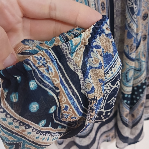 Lucky Brand Grecian sheer blouse - Picture 8 of 9